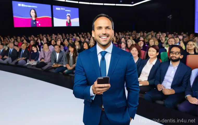 치과 학회에서 발표하는 법 - **"The Engaging Storyteller"**
    A female professional, likely a dentist or healthcare professiona...